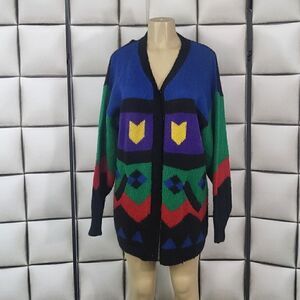 Vintage color block sweater 
